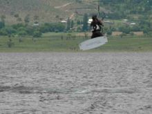 Salto en kitesurf